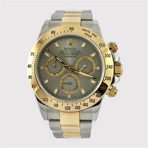 rolex daytona acciaio oro quadrante grigio|Acquista Rolex Daytona su Chrono24.